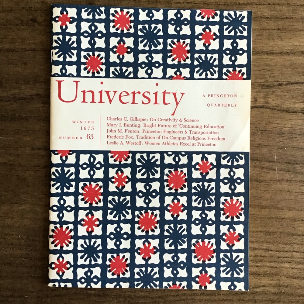Vintage Princeton University 1975 Quarterly Publication